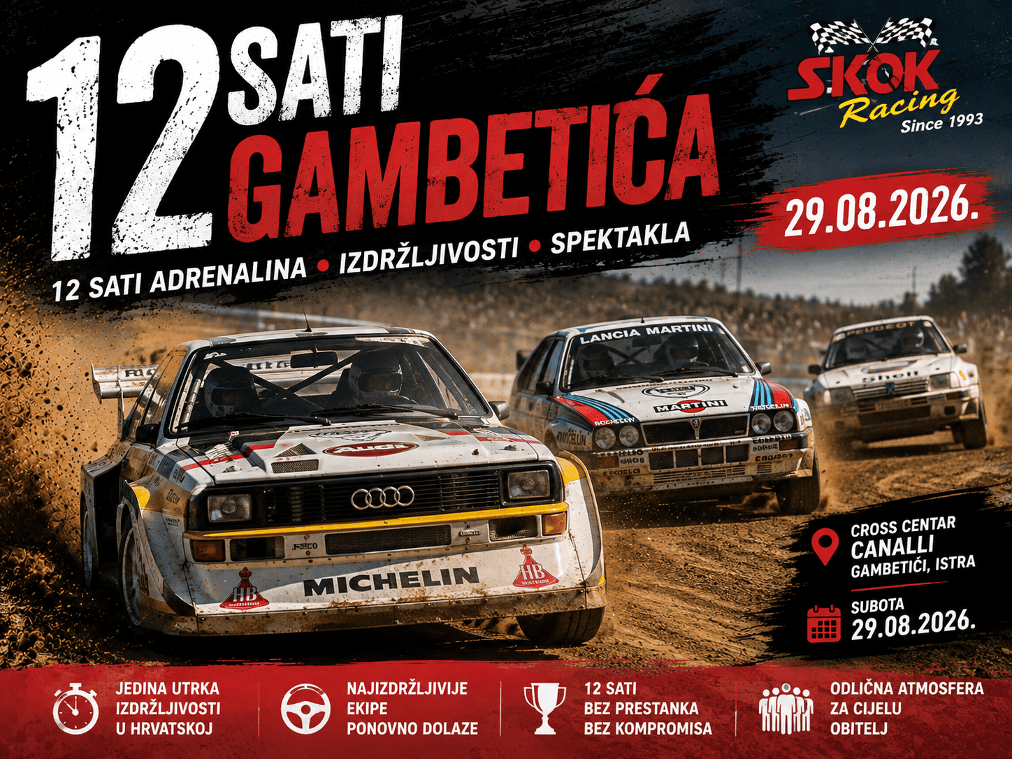 12 sati Gambetića 2026 - autocross utrka na stazi Canalli