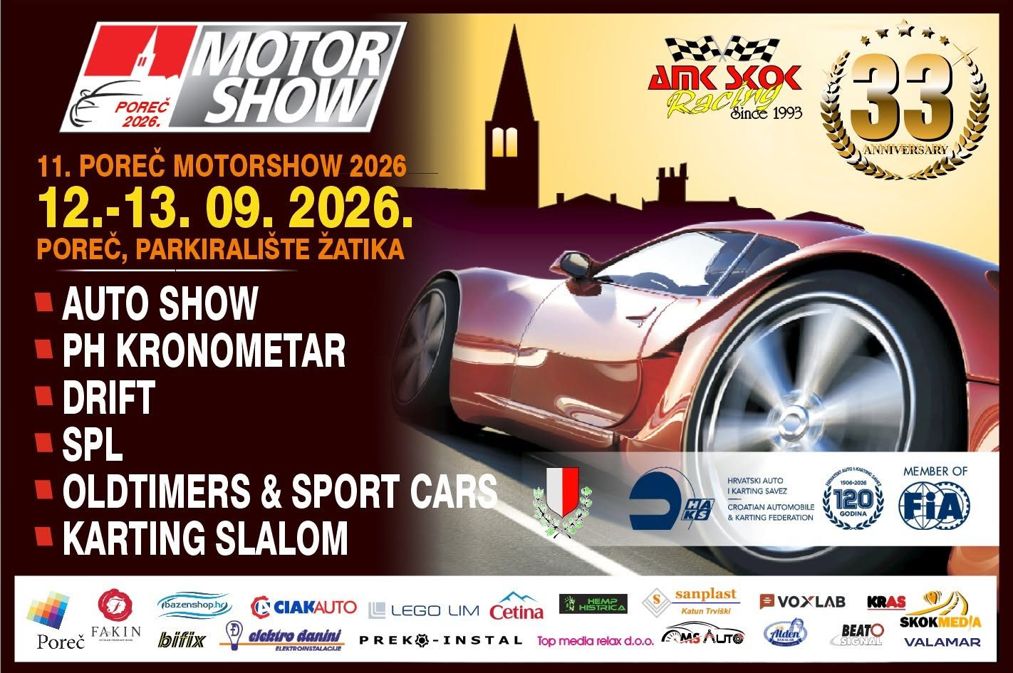 11. Poreč Motorshow 2026 na parkiralištu Žatika u Poreču