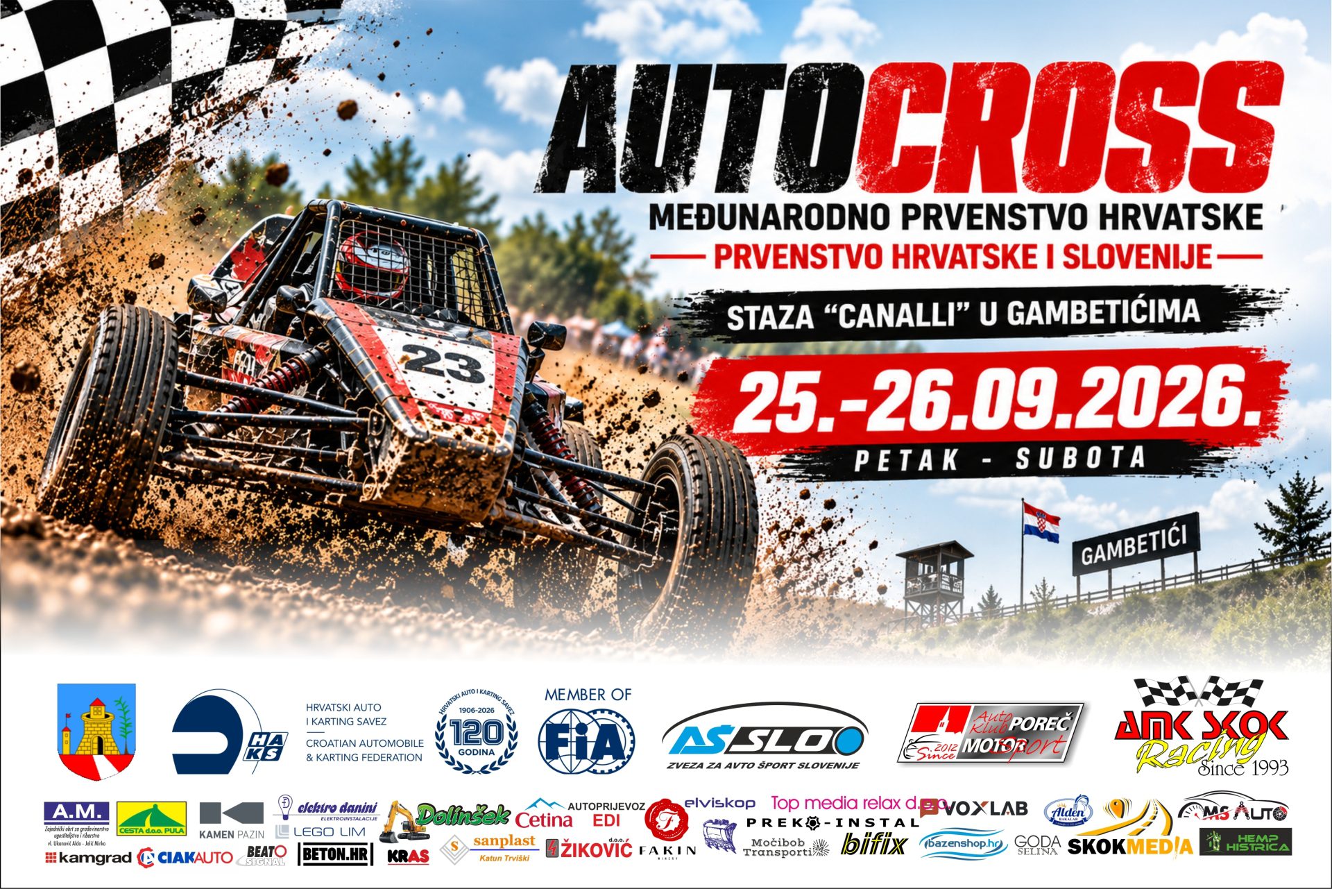 Autocross Gambetići 2026 na stazi Canalli